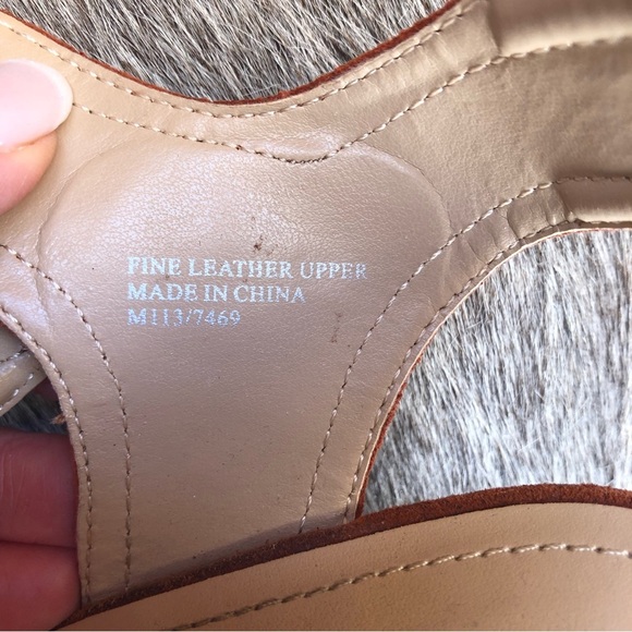 Charles David genuine suede wedge espadrille sandal in burnt sienna color 8.5 - Picture 7 of 8